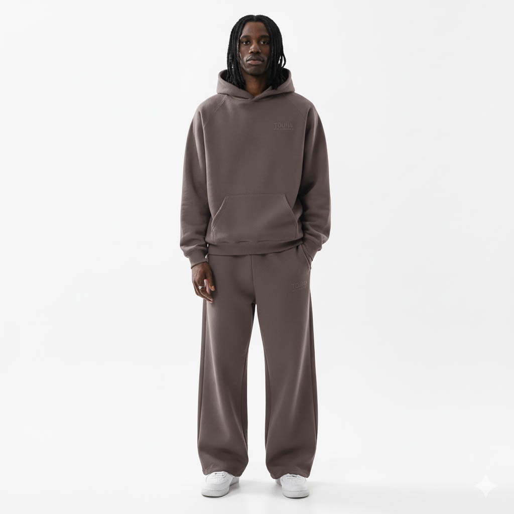BROWN CORE SWEATPANTS